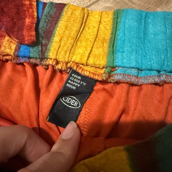 Cider Red and Yellow Color Block Jumpsuit - Picture 7 of 7